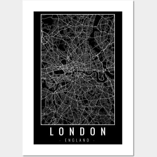 London England Minimalist Map Posters and Art